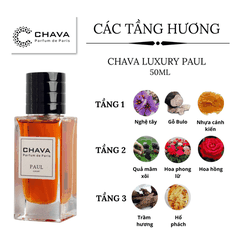 NƯỚC HOA NAM LUXURY PAUL 50ML PHONG CÁCH XỊT - CHAVA