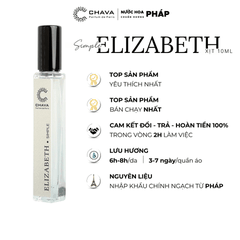 NƯỚC HOA NỮ MINI SIMPLE ELIZABETH 10ML PHONG CÁCH XỊT - CHAVA