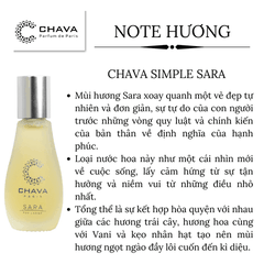 NƯỚC HOA NỮ MINI SIMPLE SARA 12ML PHONG CÁCH LĂN - CHAVA