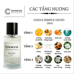 NƯỚC HOA NAM SIMPLE DAVID 50ML PHONG CÁCH XỊT - CHAVA