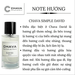 NƯỚC HOA NAM SIMPLE DAVID 50ML PHONG CÁCH XỊT - CHAVA