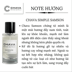 NƯỚC HOA NAM SIMPLE SAMSON 50ML PHONG CÁCH XỊT - CHAVA