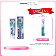 [ TẶNG 1 BÀN CHẢI TRẮNG RĂNG ] KEM ĐÁNH RĂNG LÀM TRẮNG RĂNG 75ML - PIERROT