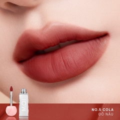 M.O.I - SON KEM M.O.I LOLLIPOPS MATTE LASTING NO.05 COLA 4G - MÀU ĐỎ NÂU