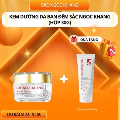 KEM DƯỠNG DA BAN ĐÊM SẮC NGỌC KHANG 30G - DƯỠNG ẨM SÁNG DA - MỜ NÁM SẠM