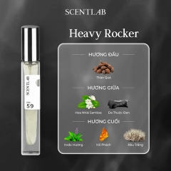 COMBO NƯỚC HOA MINI NAM SCENTLAB TINH DẦU THƠM LÂU LƯU HƯƠNG 8H NAM TÍNH CUỐN HÚT LỊCH LÃM 10ML (NO.59 + NO.69)