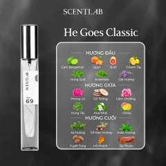COMBO NƯỚC HOA MINI NAM SCENTLAB TINH DẦU THƠM LÂU LƯU HƯƠNG 8H NAM TÍNH CUỐN HÚT LỊCH LÃM 10ML (NO.59 + NO.69)