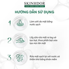 [HỘP 1 CHAI] SỮA RỬA MẶT TRẮNG DA SKINHDOR CHIẾT XUẤT TỪ THIÊN NHIÊN TỪ HOA TRÀ XANH LÀM SẠCH DA, DƯỠNG ẨM 150ML