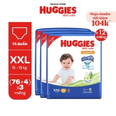 COMBO 3 GÓI TÃ QUẦN HUGGIES SKINCARE MEGA