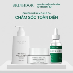 [COMBO 3SP] COMBO SỮA RỬA MẶT, KEM MỜ NÁM, SERUM MỜ NÁM SÁNG DA SKINHDOR CHIẾT XUẤT TỪ THIÊN NHIÊN