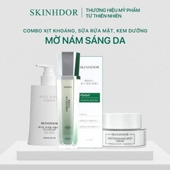 [COMBO 3 SP] COMBO SỬA RỬA MẶT, KEM DƯỠNG & XỊT KHOÁNG SKINHDOR CHIẾT XUẤT THIÊN NHIÊN LÀM SẠCH DA, DƯỠNG ẨM, LÀM TRẮNG SÁNG DA