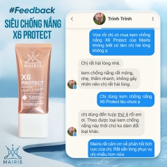 [TẶNG KÍNH THỜI TRANG CHỐNG NẮNG] KEM CHỐNG NẮNG X6 – PROTECT - MAIRIS