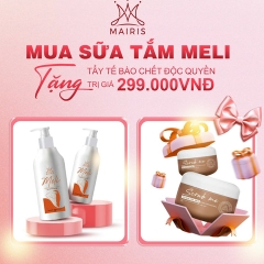 [TẶNG TẨY TẾ BÀO CHẾT 299K] SỮA TẮM TRẮNG MELI DƯỠNG TRẮNG,LÀM MỊN DA - MAIRIS