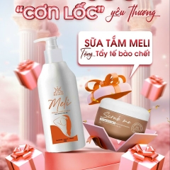 [TẶNG TẨY TẾ BÀO CHẾT 299K] SỮA TẮM TRẮNG MELI DƯỠNG TRẮNG,LÀM MỊN DA - MAIRIS