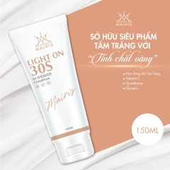 TẮM TRẮNG LIGHT ON 30S MAIRIS TRẦN NGỌC PHƯƠNG MAI - TRẮNG DA AN TOÀN VỚI GLUTATHIONE VÀ TẨY TẾ BÀO CHẾT 2 IN 1, MỀM MỊN