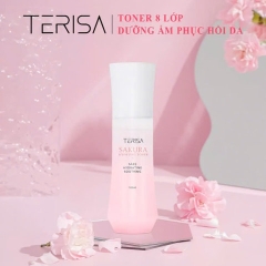 [HỘP 1 LỌ] TONER CÂN BẰNG 8 LỚP TRẮNG SÁNG DA MẶT TERISA SAKURA WHITENING DAVE TONER CHIẾT XUẤT HOA ANH ĐÀO DƯỠNG ẨM DA MẶT
