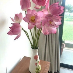 LỌ HOA VẼ TAY, BÌNH HOA GỐM SỨ BÁT TRÀNG DÁNG