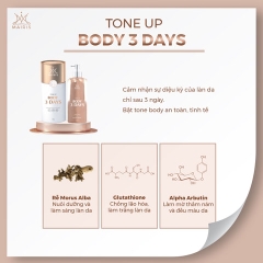 COMBO TẮM Ủ TRẮNG 30S LIGHT ON VÀ BODY TRUYỀN TRẮNG 3 DAYS MAIRIS - TẨY TẾ BÀO CHẾT, DƯỠNG TRẮNG MỊN, CHỐNG NẮNG- MAIRIS