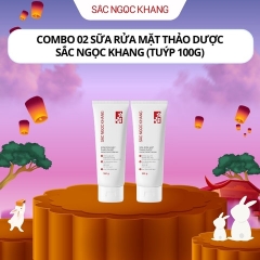 COMBO 02 SỮA RỬA MẶT THẢO DƯỢC 100G - SẮC NGỌC KHANG