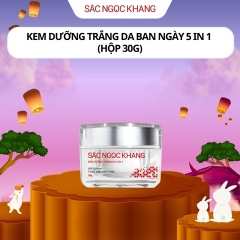 KEM DƯỠNG TRẮNG DA BAN NGÀY 5 IN 1 - NÂNG TÔNG DƯỠNG TRẮNG SẮC NGỌC KHANG