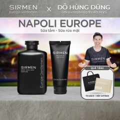 COMBO NAPOLI EUROPE GỒM SỮA TẮM GỘI NAM 4 IN 1 VÀ SỮA RỬA MẶT NAM 2 IN 1 - SIRMEN