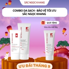 COMBO KEM CHỐNG NẮNG SA MẠC + SỮA RỬA MẶT THẢO DƯỢC 100G