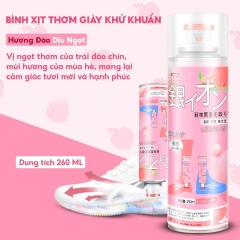 BÌNH XỊT KHỬ MÙI GIÀY CÔNG NGHỆ AG+ DUNG TÍCH 260ML - KHỬ MÙI 24H - NHÀ QUÂN STORE