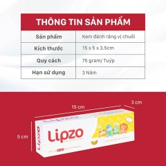 KEM ĐÁNH RĂNG TRẺ EM LIPZO VỊ CHUỐI 75G L040 - LADY'S PASSION