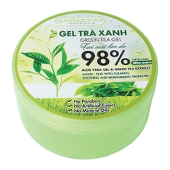 GEL TRÀ XANH CẤP ẨM DA, GIẢM MỤN TỪ TINH DẦU TRÀ XANH TỰ NHIÊN 300ML - MILAGANICS