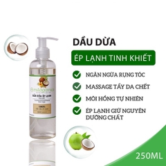DẦU DỪA NGUYÊN CHẤT ÉP LẠNH TINH KHIẾT DƯỠNG DA, DƯỠNG TÓC, DƯỠNG MÔI - MILAGANICS