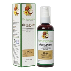 DẦU DỪA NGUYÊN CHẤT ÉP LẠNH TINH KHIẾT DƯỠNG DA, DƯỠNG TÓC, DƯỠNG MÔI - MILAGANICS
