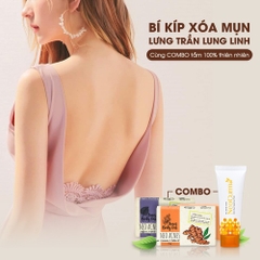 BỘ ĐÔI GIẢM MỤN MỜ THÂM LƯNG, BODY - XÀ PHÒNG SAFFRON 75G VÀ GEL NGHỆ NANO NEOCURMA 20G - NEO ACNES