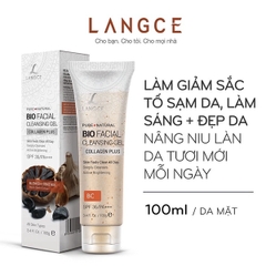 GEL RỬA MẶT COLLAGEN TỎI ĐEN TRẮNG DA, ĐẸP DA VÀ TRẺ HÓA DA - LANGCE