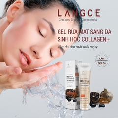 GEL RỬA MẶT COLLAGEN TỎI ĐEN TRẮNG DA, ĐẸP DA VÀ TRẺ HÓA DA - LANGCE
