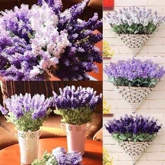 HOA GIẢ, CÀNH 10 BÔNG HOA LỤA TÚ CẦU NHỎ SIÊU