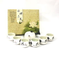 BỘ ẤM PHA TRÀ ĐỊNH CHÂU HOA SEN - SƯƠNG MAI