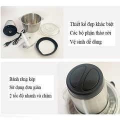 MÁY XAY ĐA NĂNG 4 LƯỠI DAO, CÔNG SUẤT 250W, BÌNH INOX DUNG TÍCH 2L - YALIXI