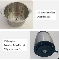 MÁY XAY ĐA NĂNG 4 LƯỠI DAO, CÔNG SUẤT 250W, BÌNH INOX DUNG TÍCH 2L - YALIXI