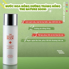 NƯỚC HOA HỒNG DƯỠNG TRẮNG HỒNG VÀ TÁI TẠO DA VITA WHITE PLUS RENEW JINSENG TONER - THE NATURE BOOK