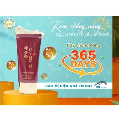 ;KEM CHỐNG NẮNG NGỪA NÁM THE NATURE BOOK MESLA UV SUN CREAM SPF50+ PA+++ - THE NATURE BOOK