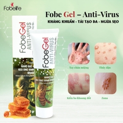 GEL BÔI TÁI TẠO DA, THỦY ĐẬU, ZONA DO VIRUS GÂY NÊN FOBE GEL ANTI VIRUS 15G - FOBELIFE