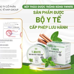 BỘT TRẮNG RĂNG T WHITE - HAPI