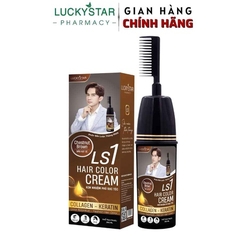 KEM NHUỘM PHỦ BẠC NÂU HẠT DẺ 250ML - LUCKY STAR