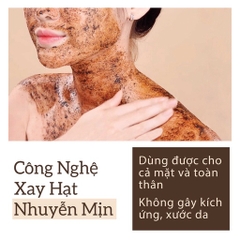 NEW VERSION TẨY TẾ BÀO CHẾT BODY & MẶT SCRUB COFFEE WHITENING - MILAGANICS