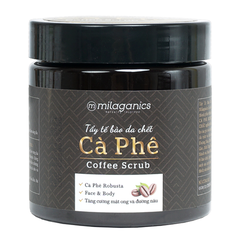 NEW VERSION TẨY TẾ BÀO CHẾT BODY & MẶT SCRUB COFFEE WHITENING - MILAGANICS
