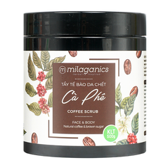 TẨY TẾ BÀO CHẾT BODY & MẶT SCRUB COFFEE WHITENING - MILAGANICS
