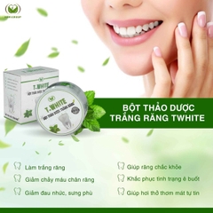 BỘT TRẮNG RĂNG TWHITE GIÚP LÀM TRẮNG RĂNG, GIẢM Ố VÀNG, HÔI MIỆNG, NHIỆT MIỆNG - HAPI