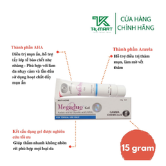 GEL GIẢM MỤN VÀ VẾT THÂM MEGADUO GEL - GAMMA