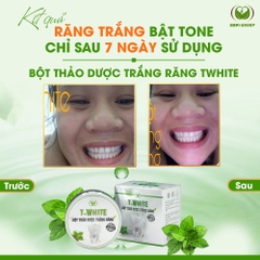 COMBO 2 HỘP BỘT THẢO DƯỢC TRẮNG RĂNG T WHITE - HAPI