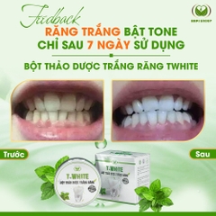 COMBO 2 HỘP BỘT THẢO DƯỢC TRẮNG RĂNG T WHITE - HAPI